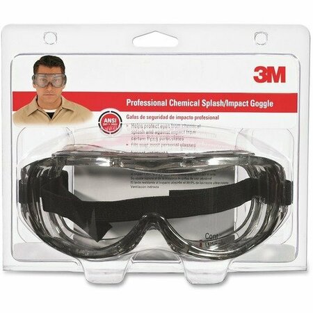 3M COMMERCIAL OFC SUP GOGGLES, SPLASH, CHEMICAL MMM91264H1DC